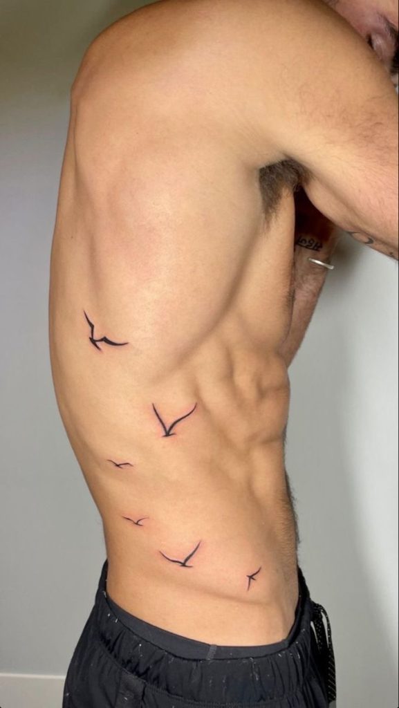 V-Line Tattoos Ideas for Men