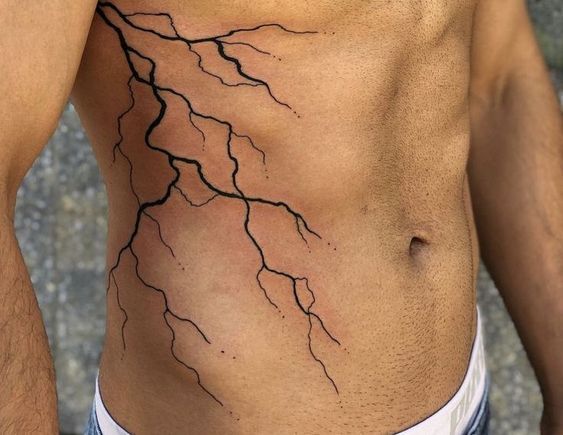 V-Line Tattoos Ideas for Men