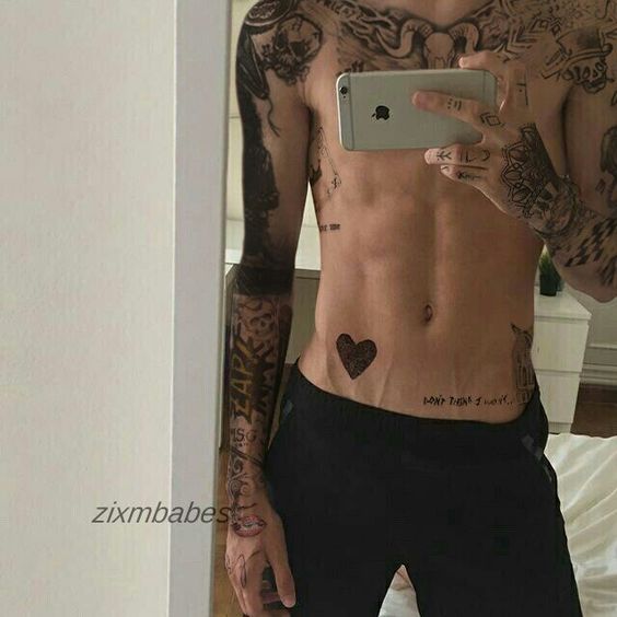 V-Line Tattoos Ideas for Men